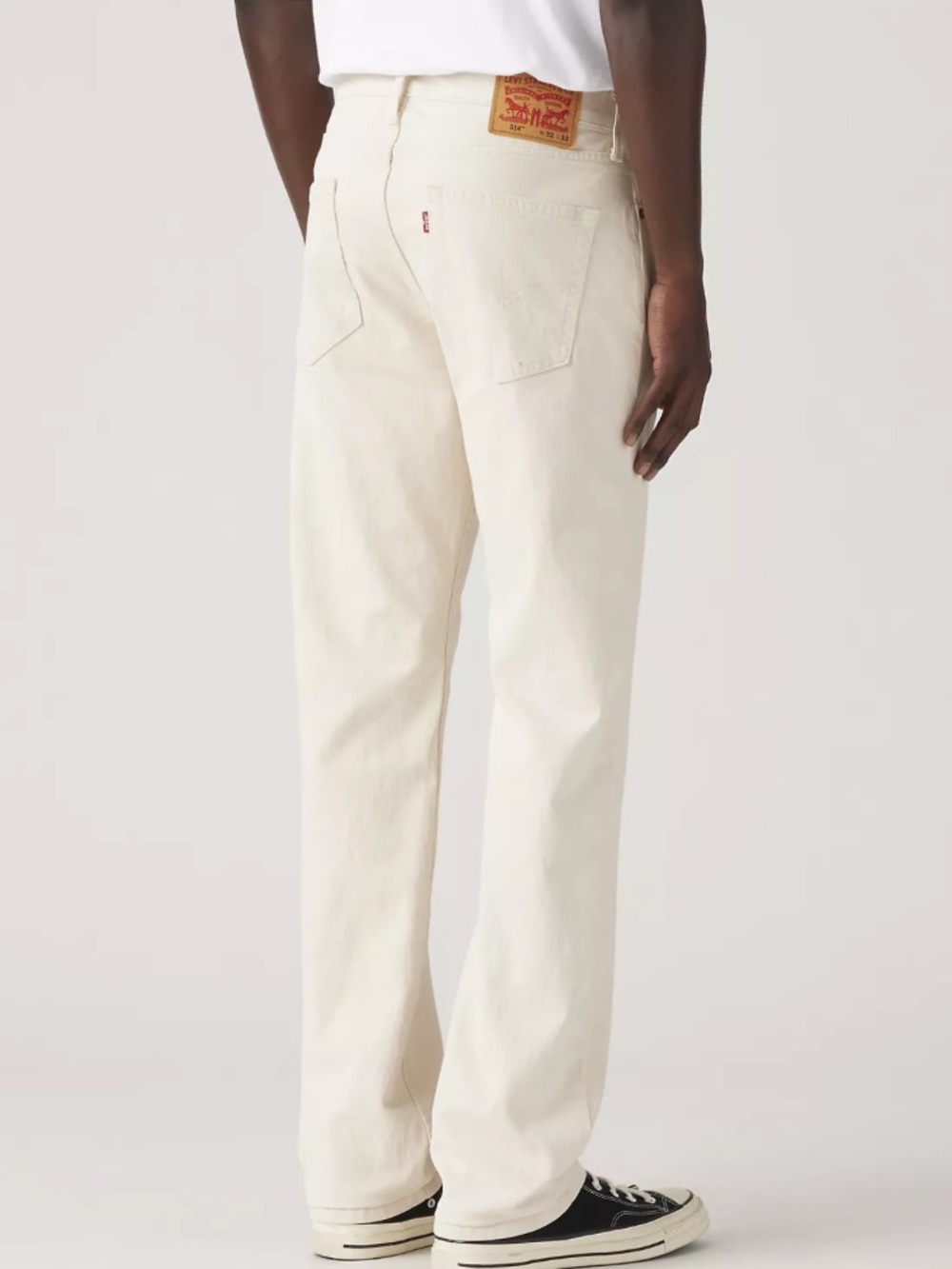 Levi's 514 Men's White Straight-Leg Jeans Stretch 32”X32” NWOT - Picture 2 of 11